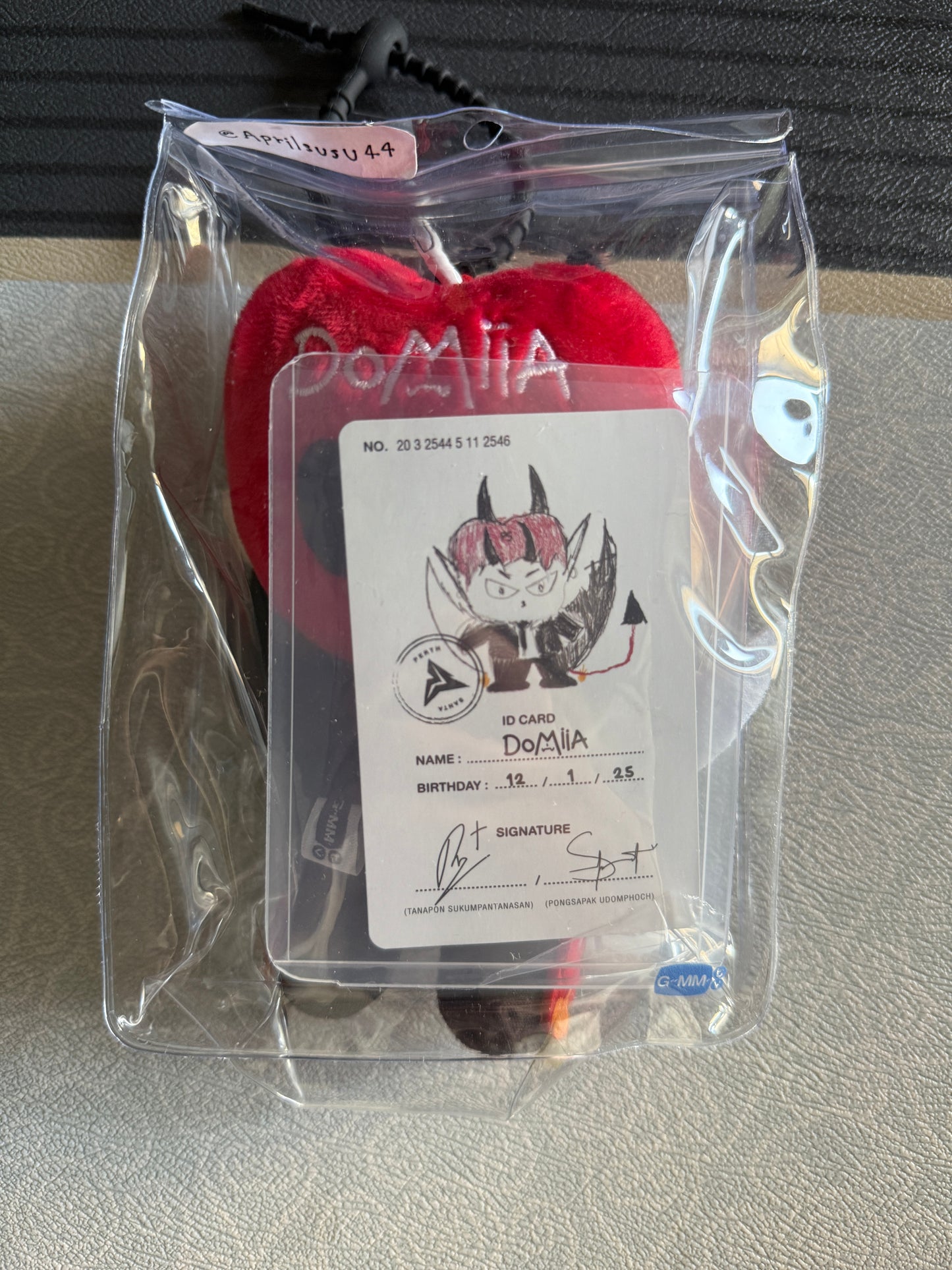 GMMTV PerthSanta Domiia Doll Keychain Original Version