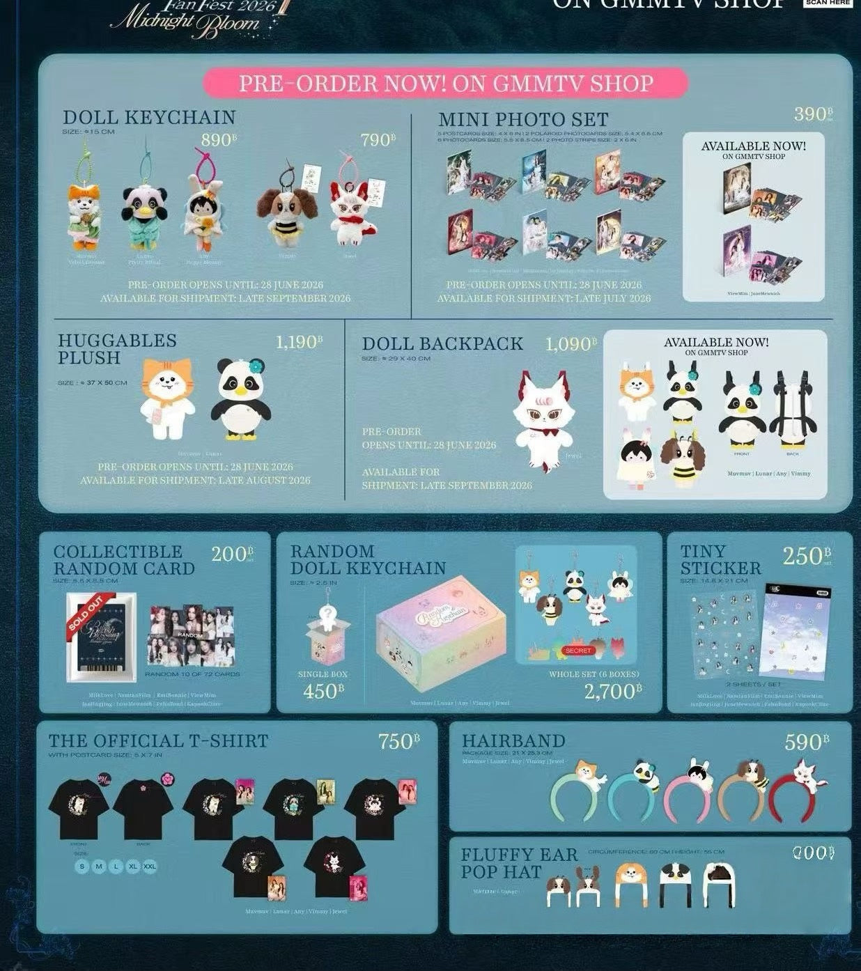 GMMTV BLUSH BLOSSOM FAN FEST 2026 OFFICIAL MERCHANDISE