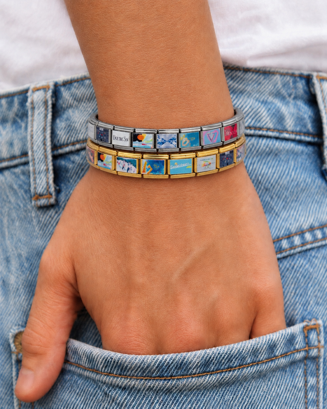 Seventeen Album-Inspired Charm Bracelet-Custom Italian Charm Bracelet