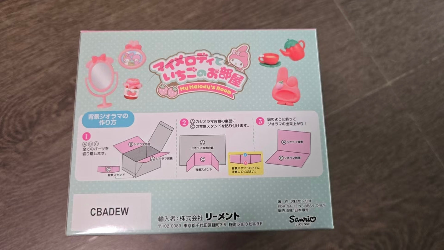 RE-MENT Rement My Melody‘s Strawberry Room Full Set