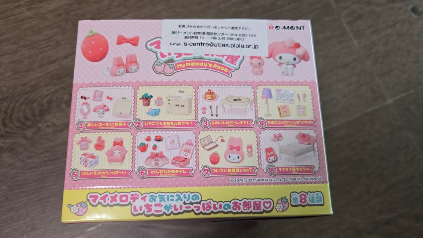 RE-MENT Rement My Melody‘s Strawberry Room Full Set