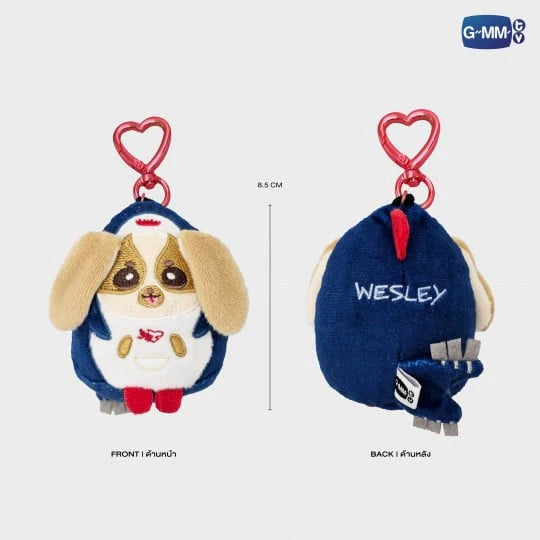 GMMTV WilliamEst Wesley Mini Doll keychain