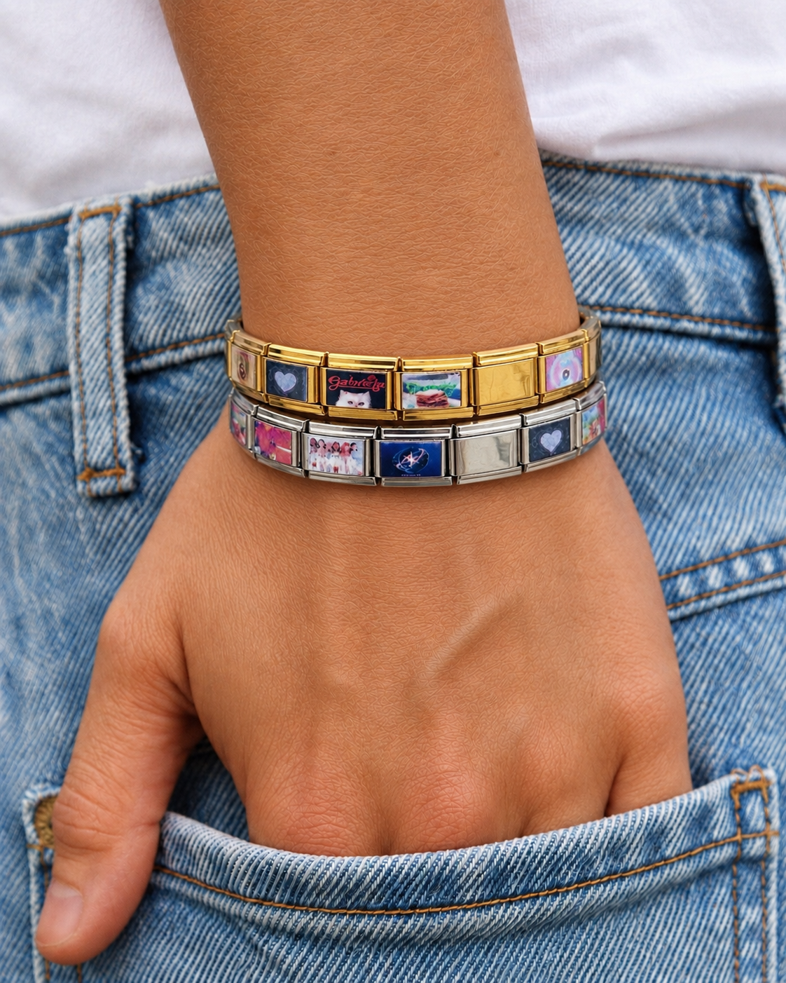 Katseye Album-Inspired Charm Bracelet-Custom Italian Charm Bracelet
