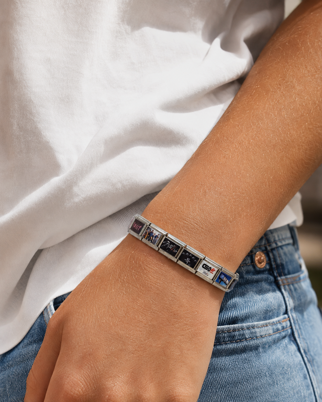 Stray Kids Album-Inspired Charm Bracelet-Custom Italian Charm Bracelet