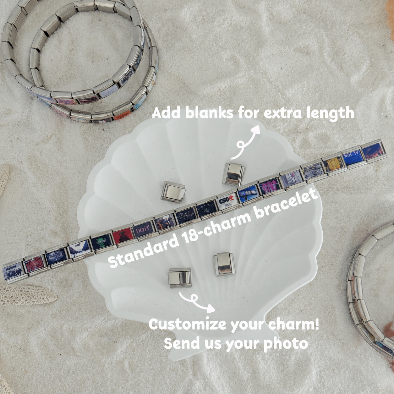 Stray Kids Album-Inspired Charm Bracelet-Custom Italian Charm Bracelet