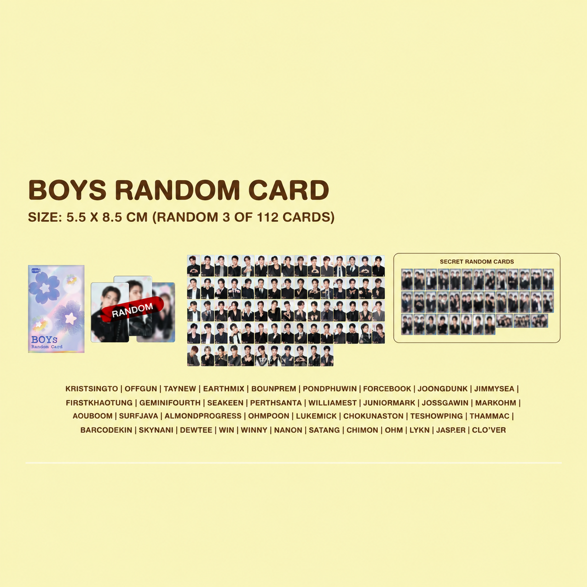 GMMTV 2026 Pop Up Store in Fukuoka Boys Random Card