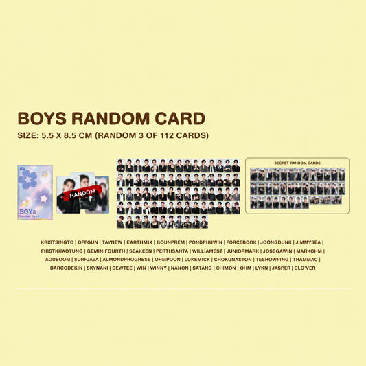 GMMTV 2026 Pop Up Store in Fukuoka Boys Random Card