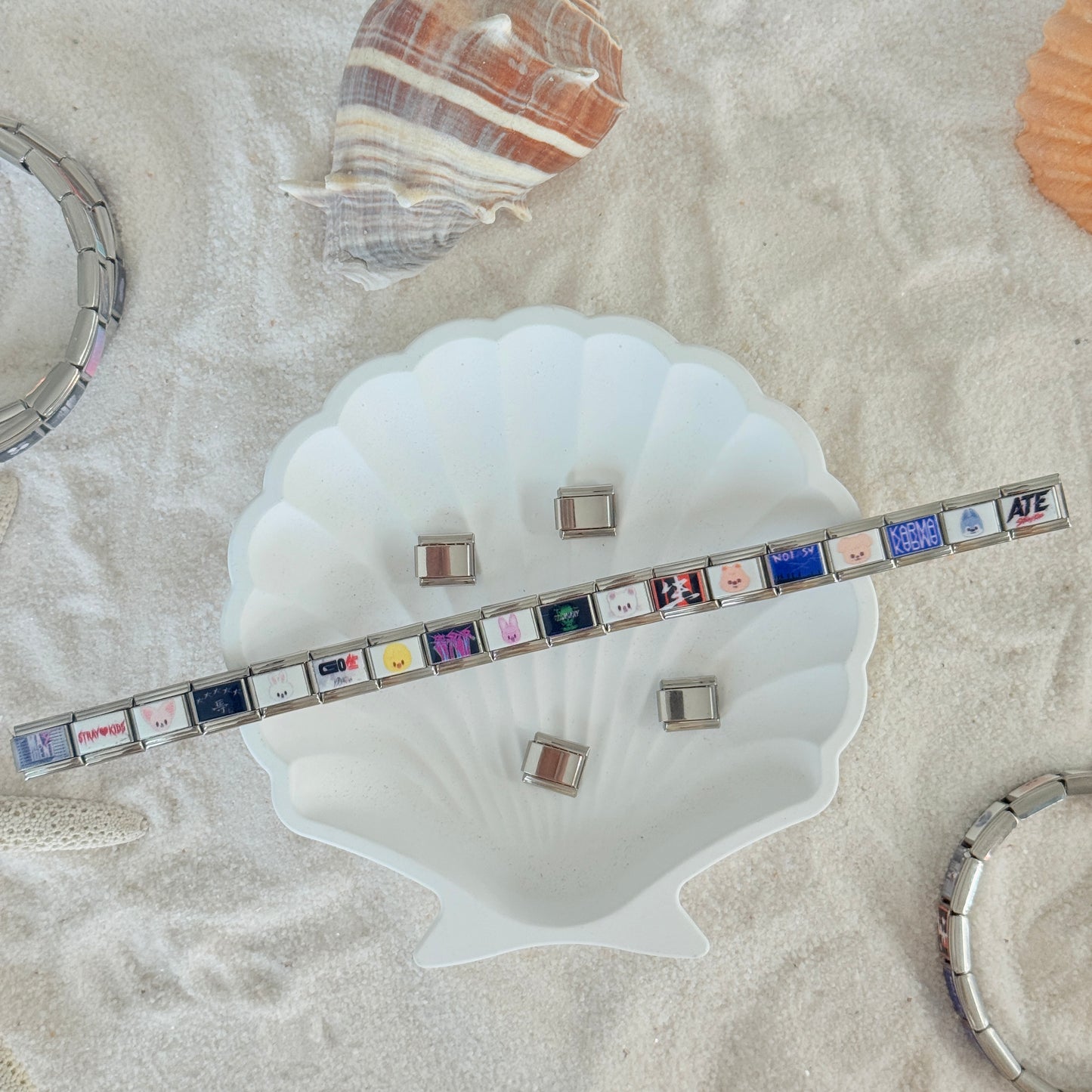 Stray Kids Album-Inspired Charm Bracelet-Custom Italian Charm Bracelet