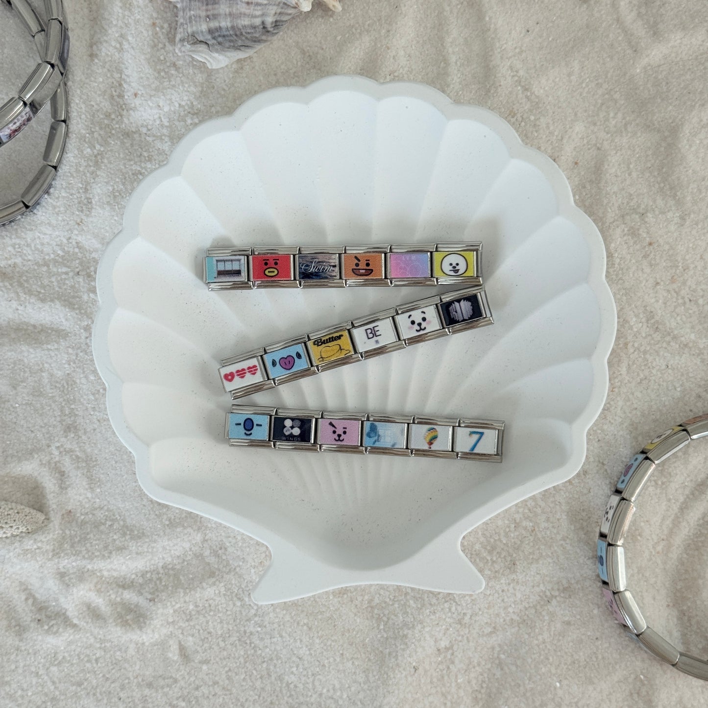 BTS Album-Inspired Charm Bracelet-Custom Italian Charm Bracelet