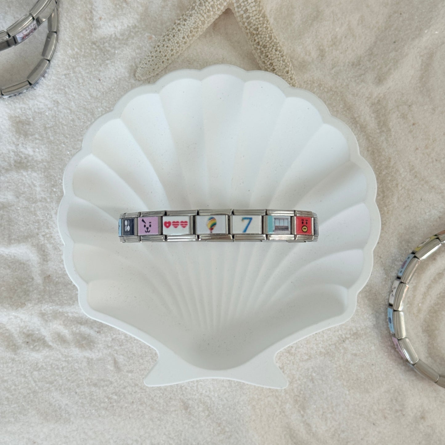 BTS Album-Inspired Charm Bracelet-Custom Italian Charm Bracelet