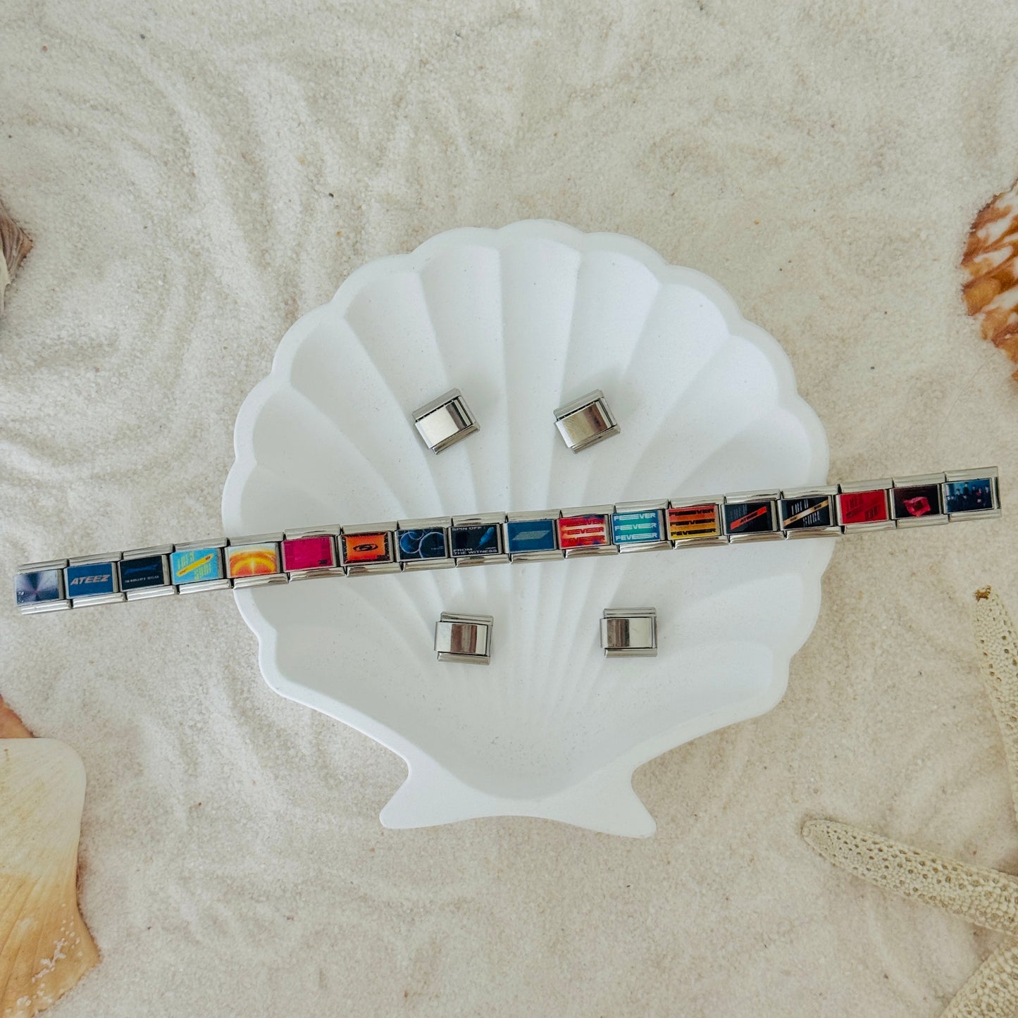 ATEEZ Album-Inspired Charm Bracelet-Custom Italian Charm Bracelet