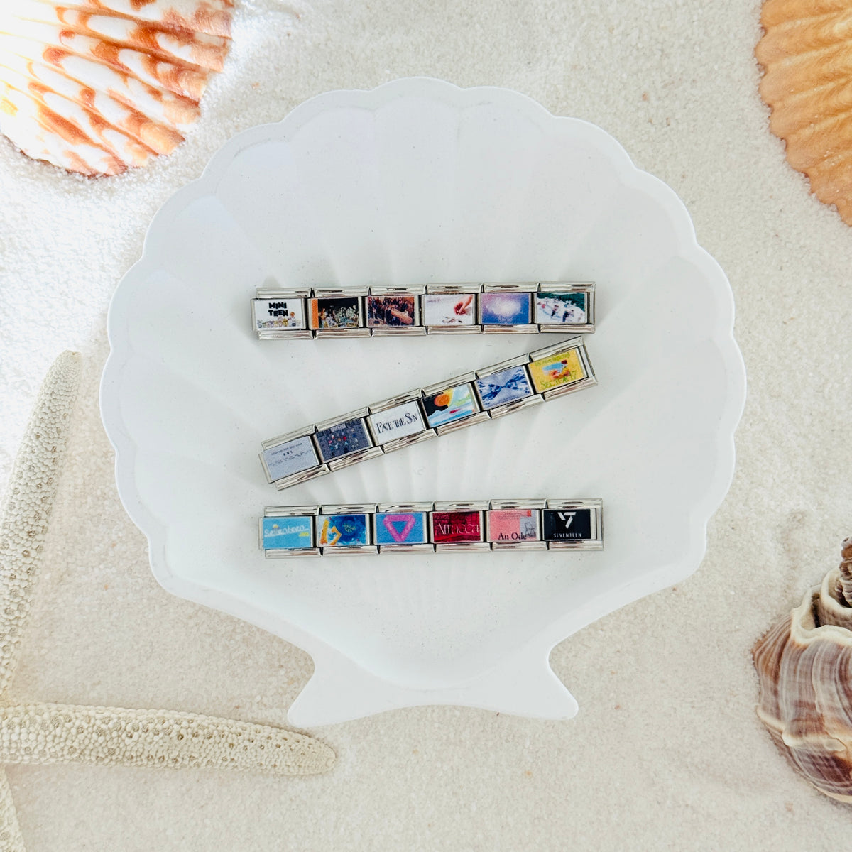 Seventeen Album-Inspired Charm Bracelet-Custom Italian Charm Bracelet