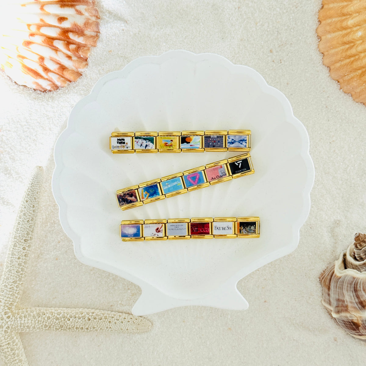 Seventeen Album-Inspired Charm Bracelet-Custom Italian Charm Bracelet