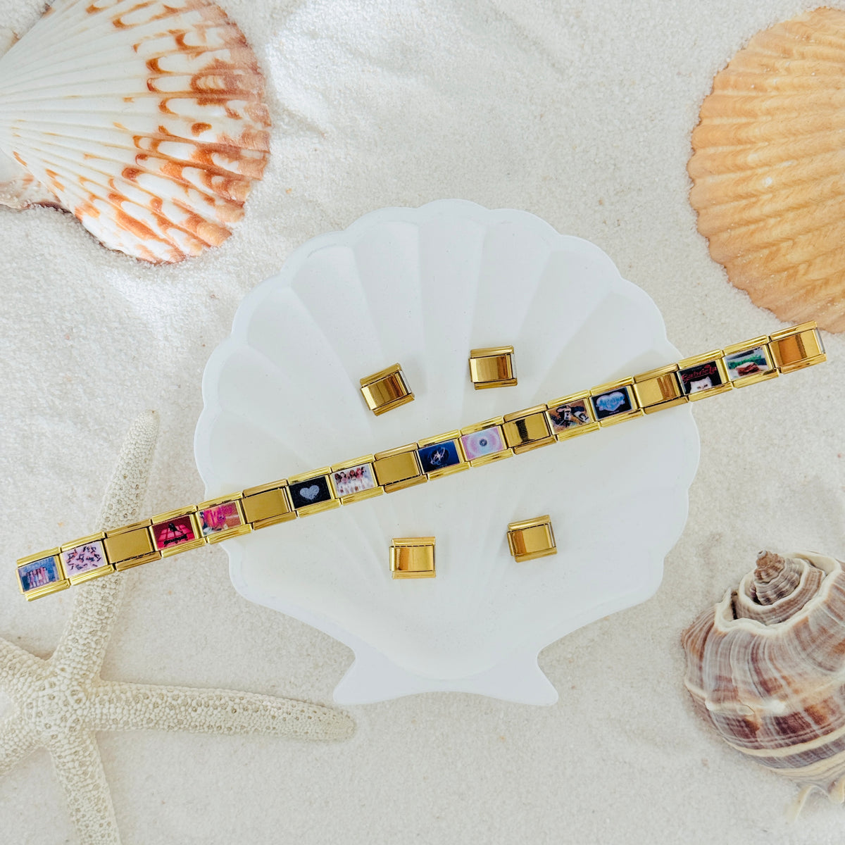 Katseye Album-Inspired Charm Bracelet-Custom Italian Charm Bracelet