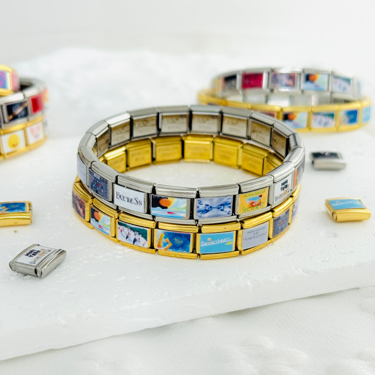Seventeen Album-Inspired Charm Bracelet-Custom Italian Charm Bracelet