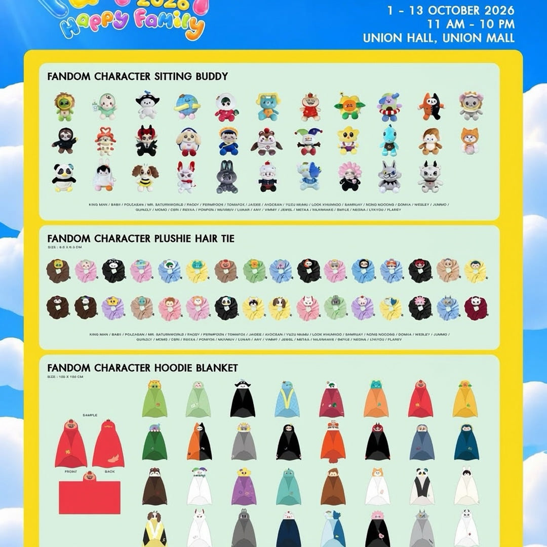 【PRE-ORDER】GMMTV FANIVAL 2026 FANDOM CHARACTER PLUSHIE HAIR TIE