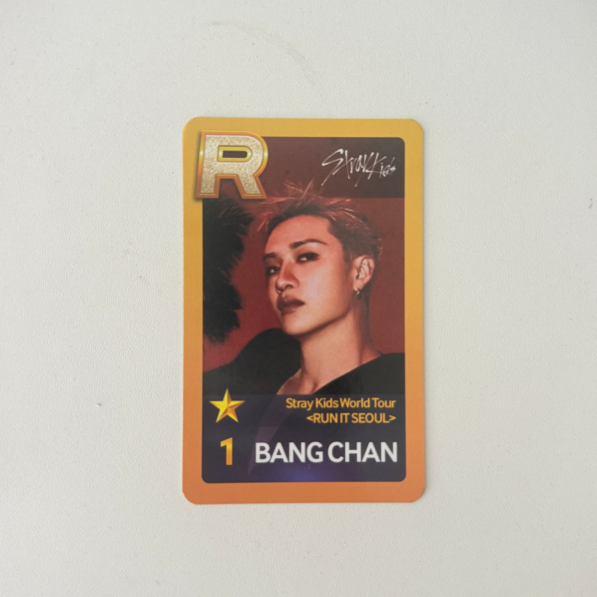 Stray Kids Run It BangChan Superstar JYP Mission Benefit Photocard