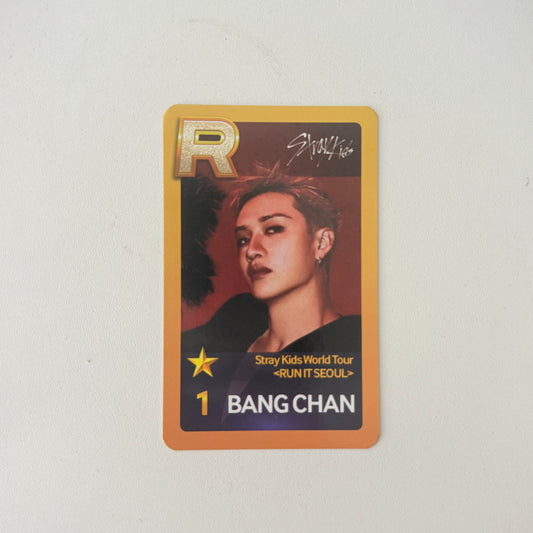 Stray Kids Run It BangChan Superstar JYP Mission Benefit Photocard