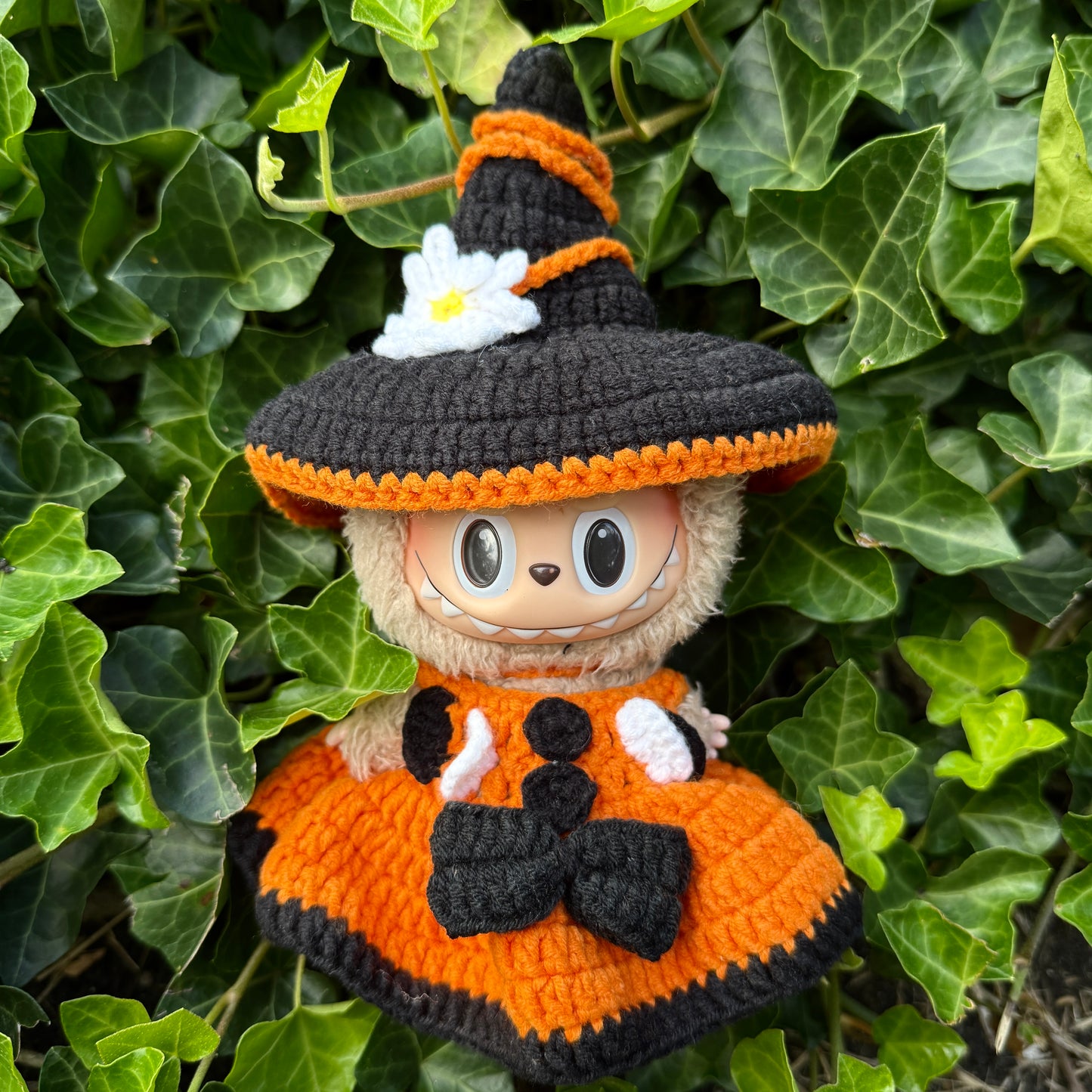 Handmade Crochet Halloween Witch Outfit