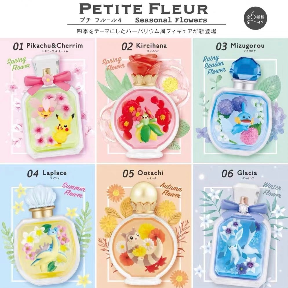 Re-Ment Rement Pokemon PETITE FLEUR Seasonal Flowers Full Set Vol.4