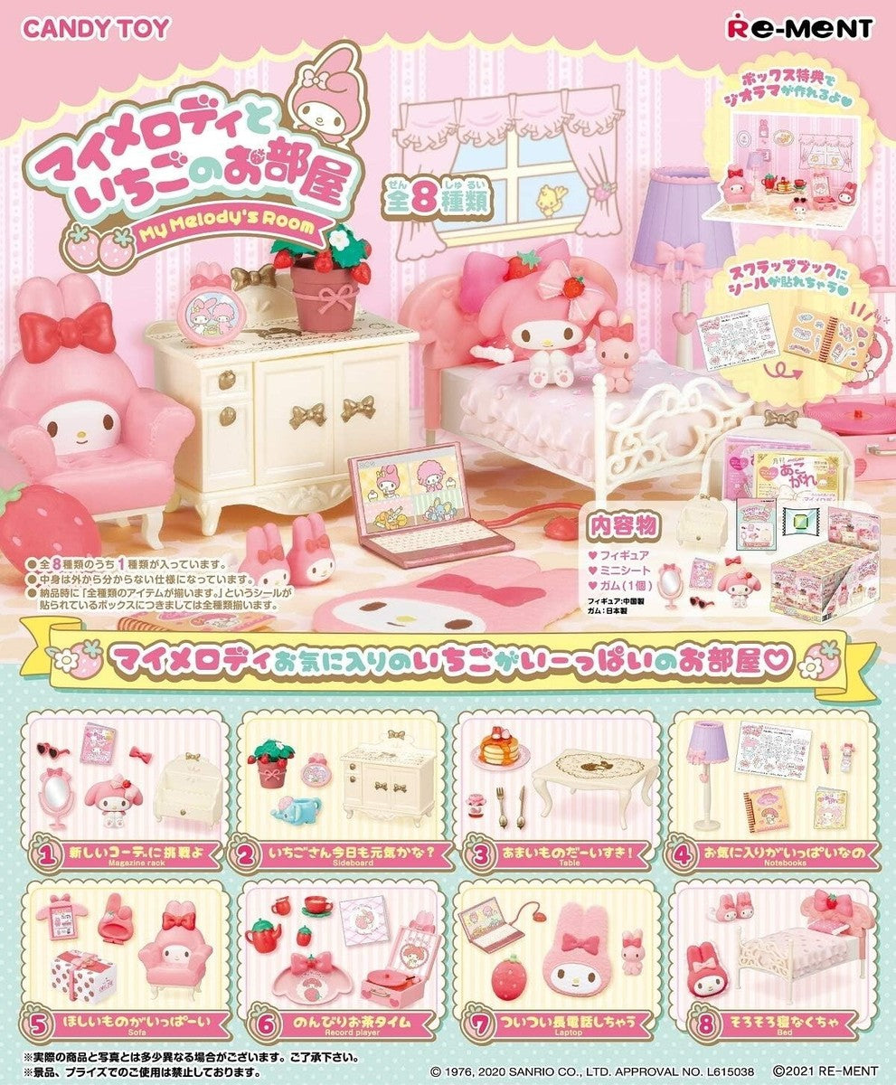 RE-MENT Rement My Melody‘s Strawberry Room Full Set
